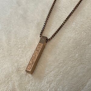 Rose Gold Pendant Necklace